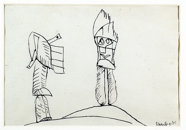 Silva Julio - Porque - tinta sobre papel - 67cm x 52cm - 1970