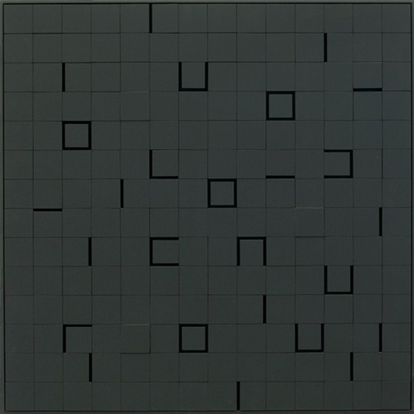Lumiére noire nº 812, relieve, 71 x 71 x 6 cm, 1989