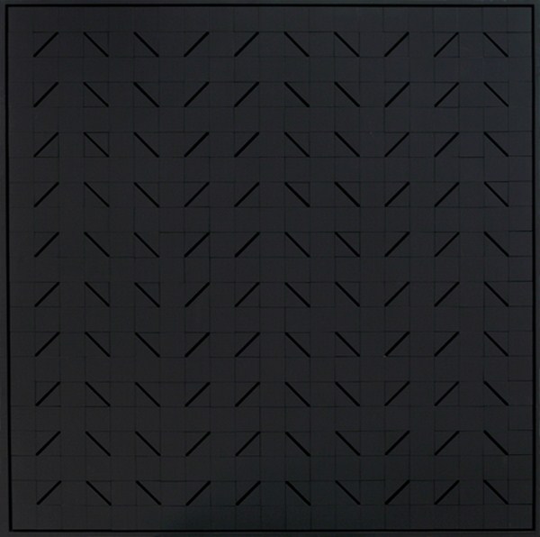 Lumiére noire nº 815, relieve, 108 x 108 x 7 cm, 2000