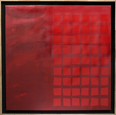 César López Osornio, De la otra geometría, acrílico s/tela, 80 x 80 cm, 2001